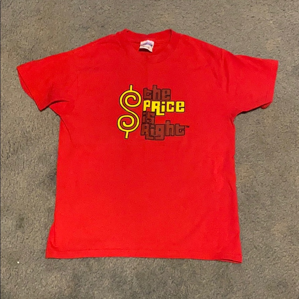 “Price Is Right” Red Youth Large T-shirt
